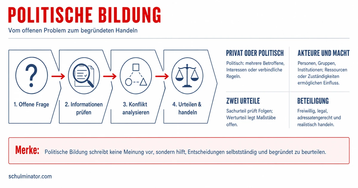 Politische Bildung: Verstehen, urteilen, mitmachen