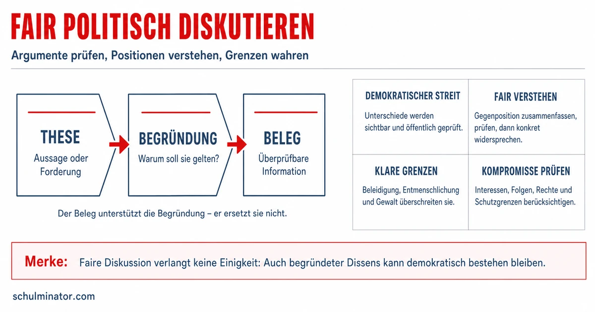 Politische Diskussion: fair argumentieren