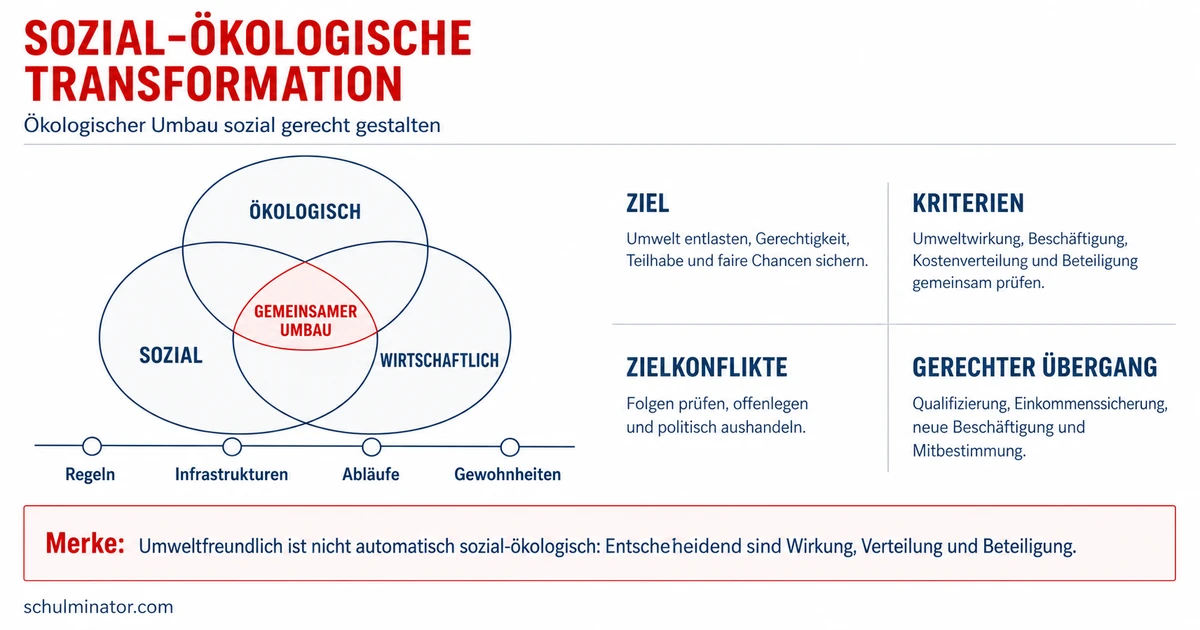 Sozial-ökologische Transformation einfach erklärt