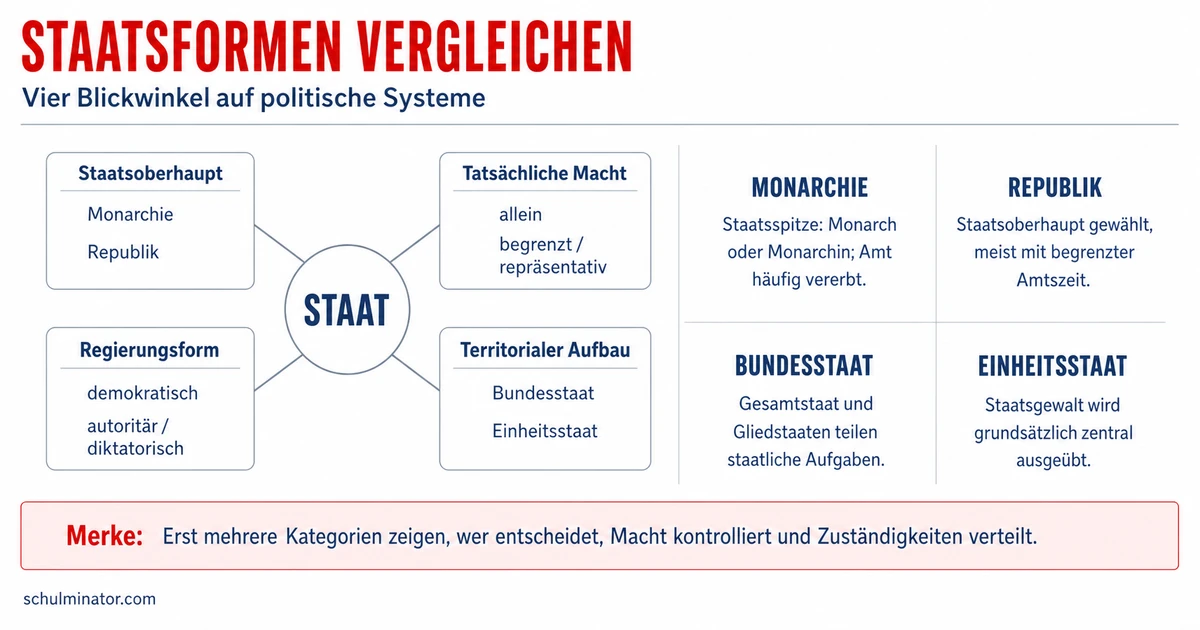 Staatsformen: Monarchie und Republik erklärt