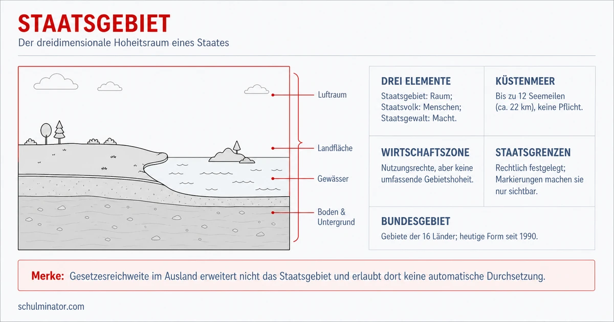 Staatsgebiet: Grenzen und Hoheitsraum erklärt