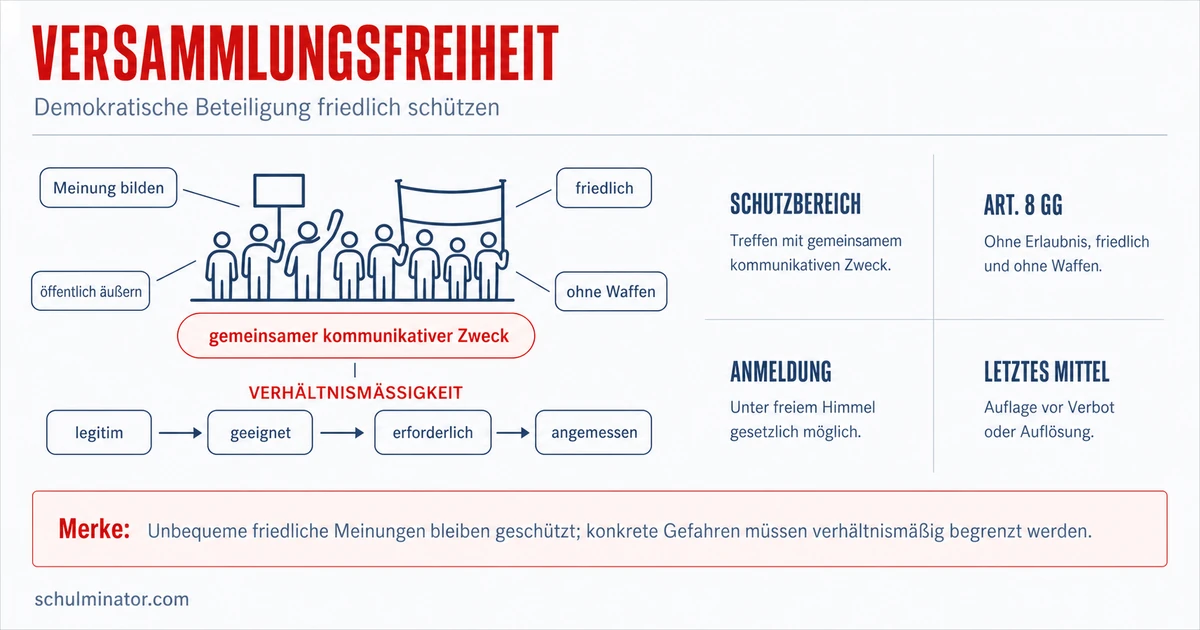 Versammlungsfreiheit: Rechte, Regeln und Grenzen