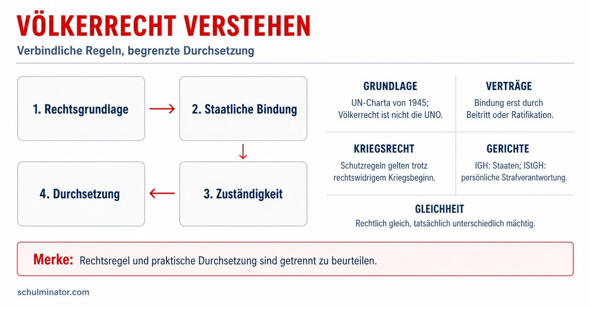 Völkerrecht: Regeln, Bindung und Grenzen