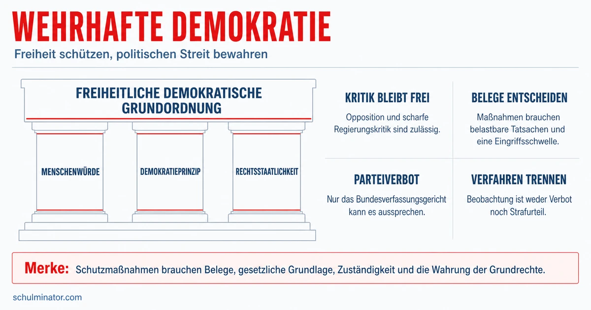 Wehrhafte Demokratie: Freiheit rechtsstaatlich schützen