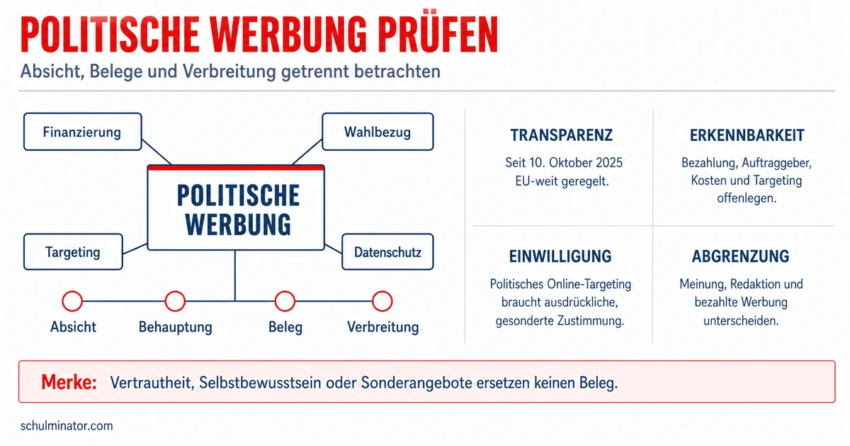 Werbung erkennen und kritisch prüfen