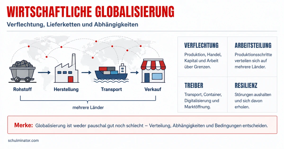Wirtschaftliche Globalisierung einfach erklärt