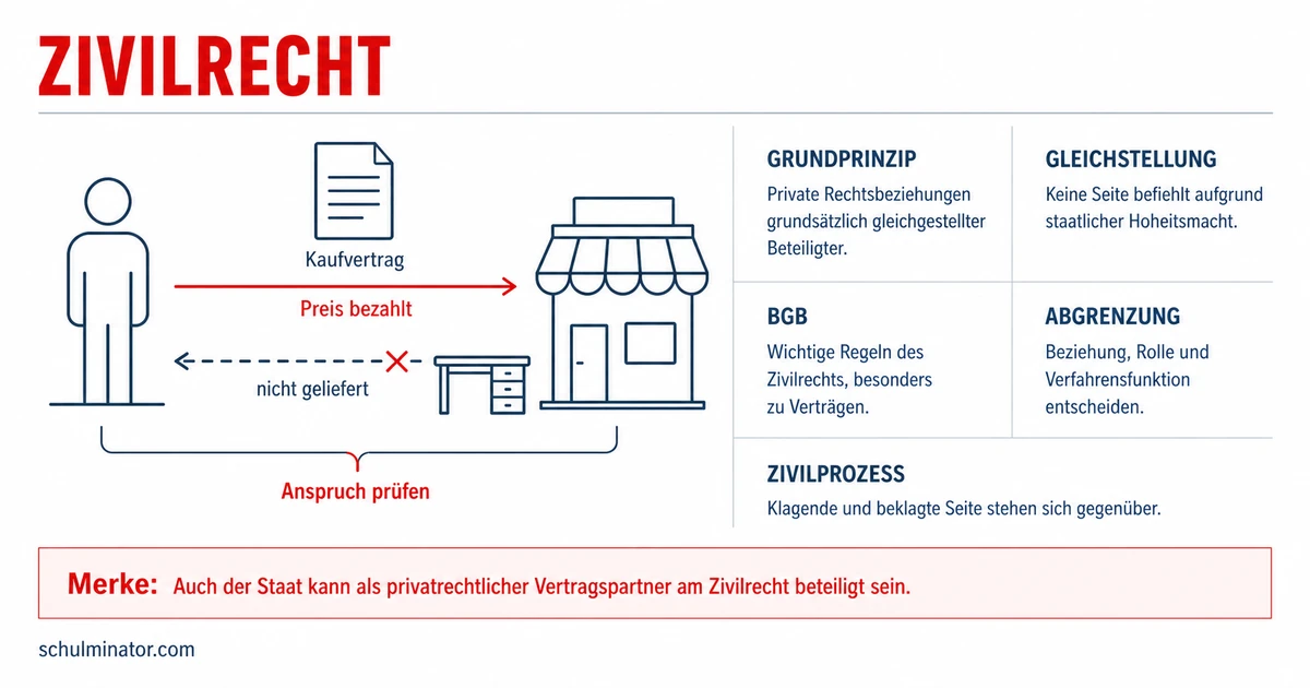 Zivilrecht einfach erklärt: Fälle sicher zuordnen