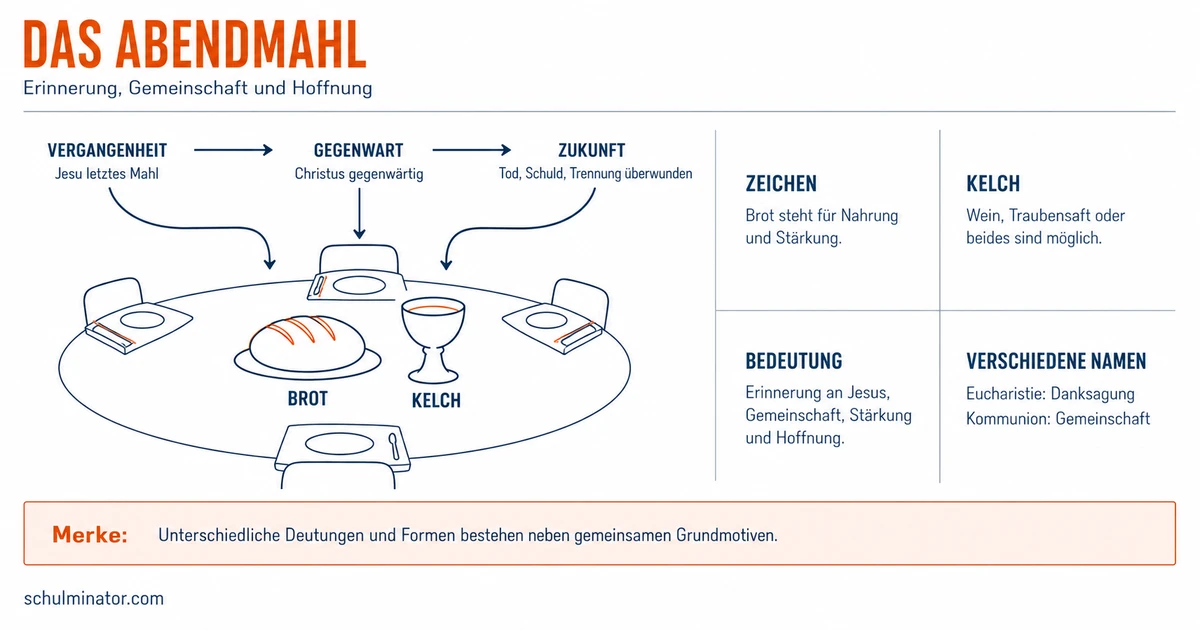 Abendmahl: Bedeutung, Ablauf und Unterschiede
