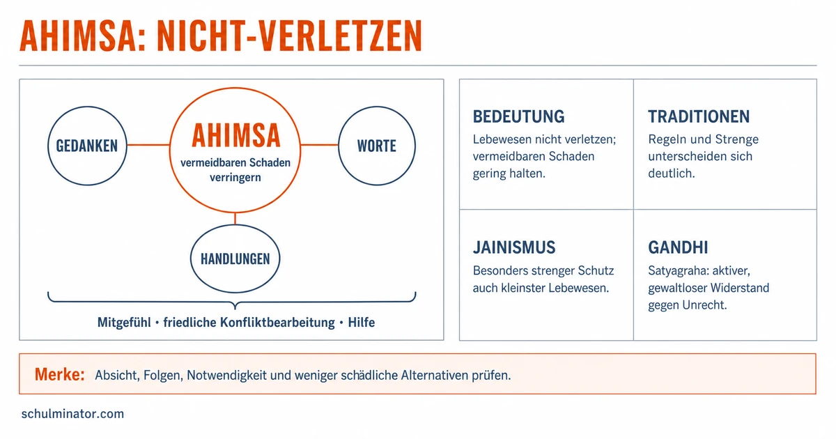 Ahimsa: Gewaltlosigkeit in Religion und Alltag