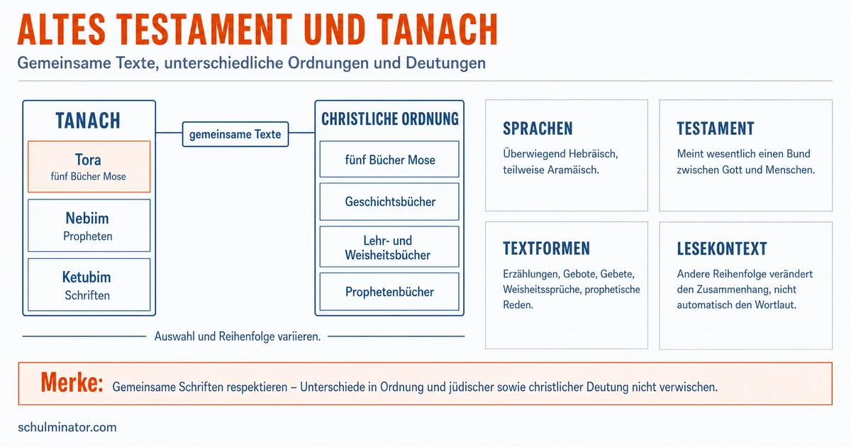 Altes Testament: Aufbau, Namen und Bedeutung