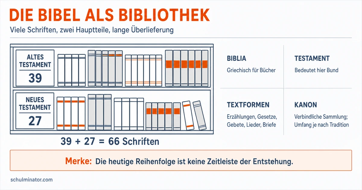 Aufbau der Bibel: Altes und Neues Testament