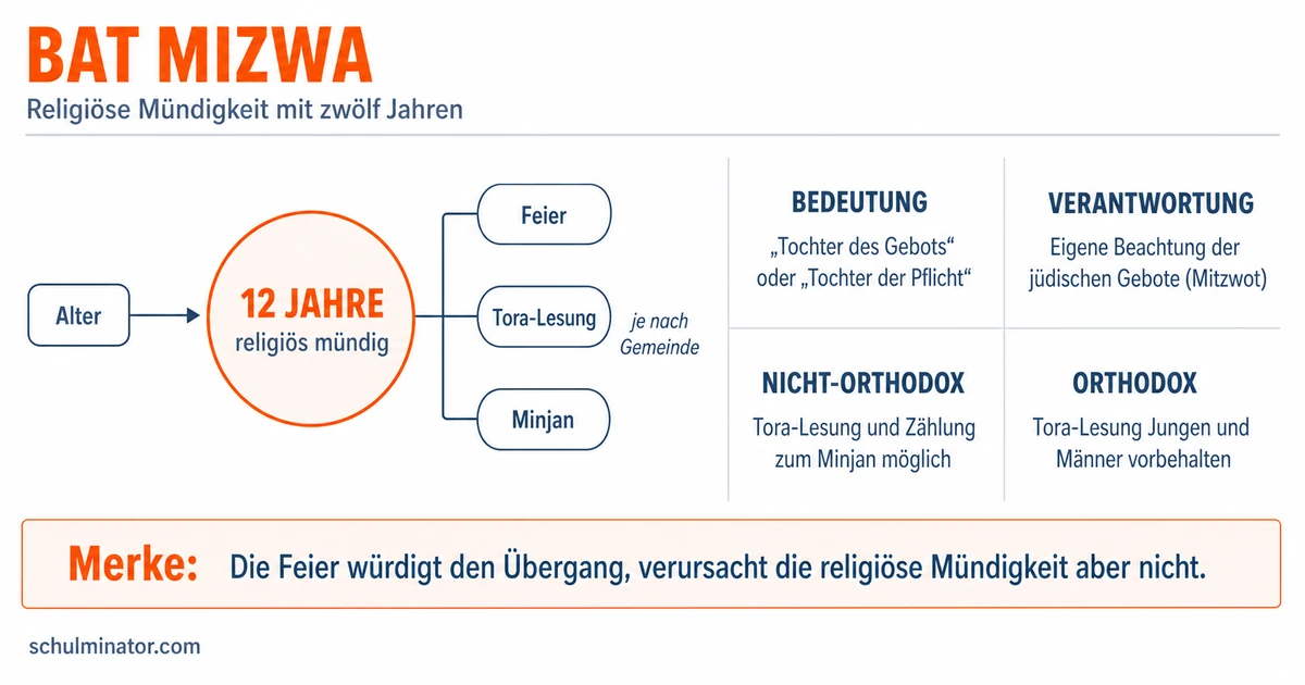 Bat Mizwa: Bedeutung, Verantwortung und Feier