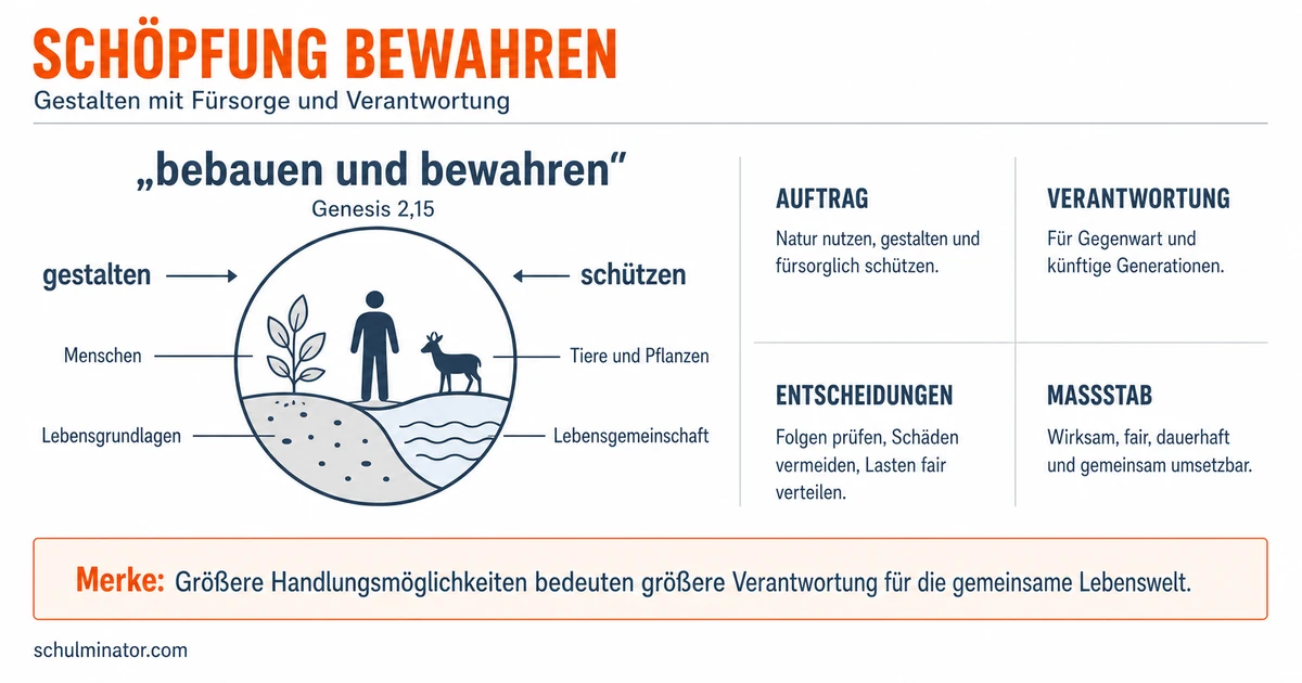 Bewahrung der Schöpfung: Bedeutung und Handeln