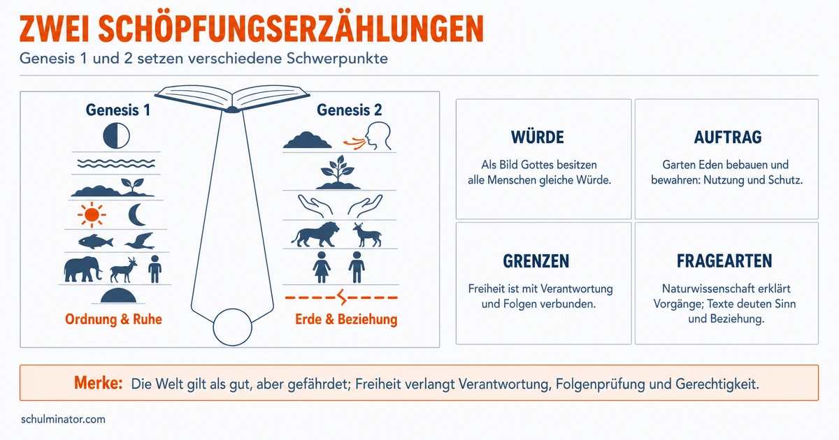 Biblische Schöpfungserzählungen verstehen