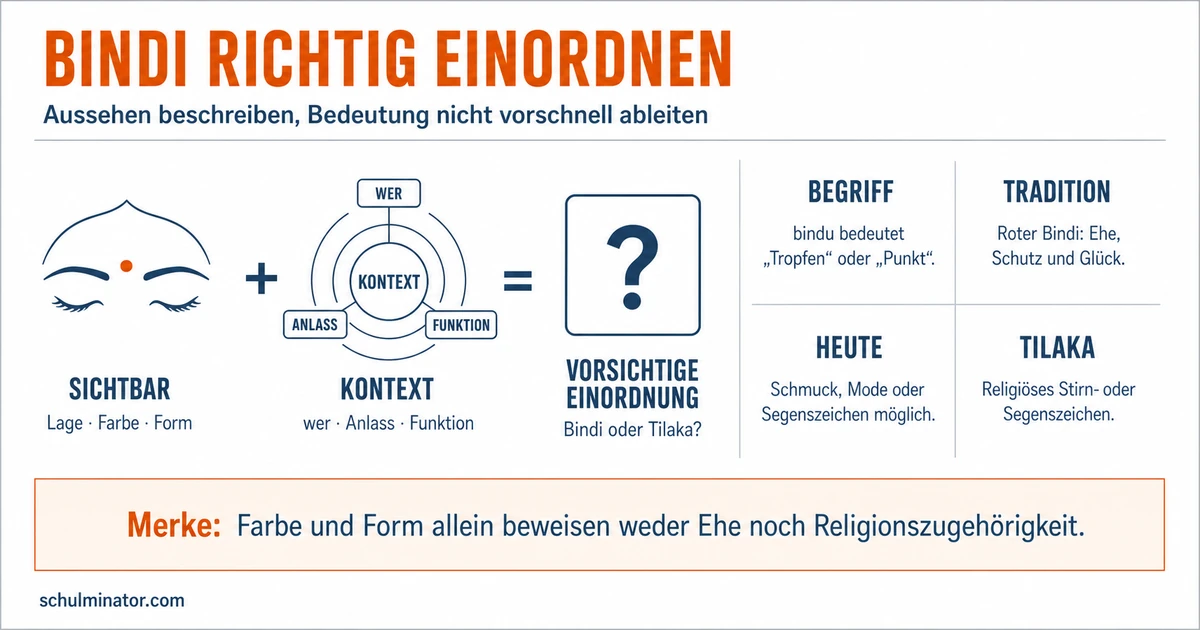 Bindi: Bedeutung und Unterschied zum Tilaka