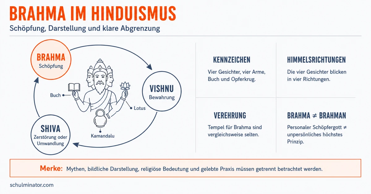 Brahma: Schöpfergott und Teil der Trimurti