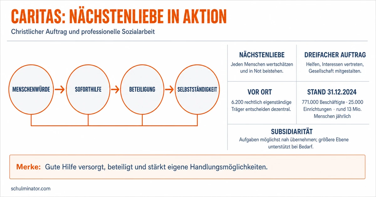 Caritas: Auftrag, Hilfe und christliches Profil