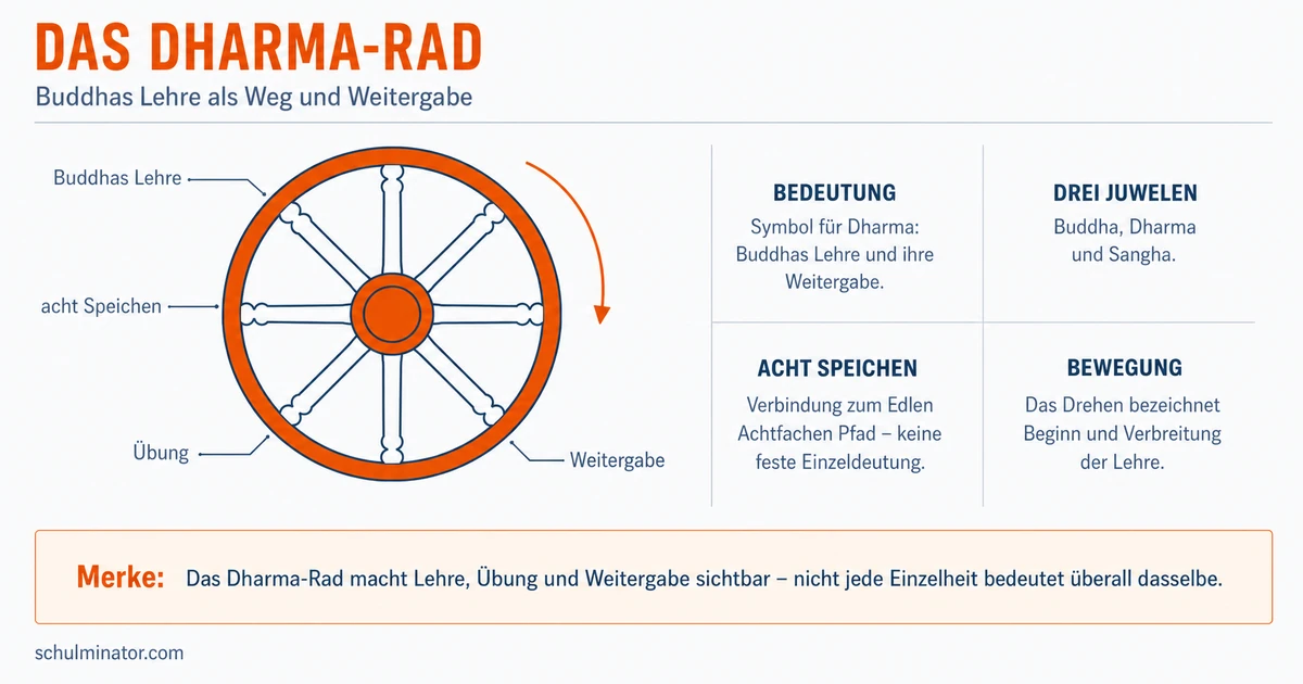 Dharma-Rad: Bedeutung und Symbolik erklärt