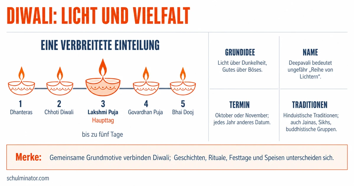 Diwali: Bedeutung, Bräuche und Vielfalt