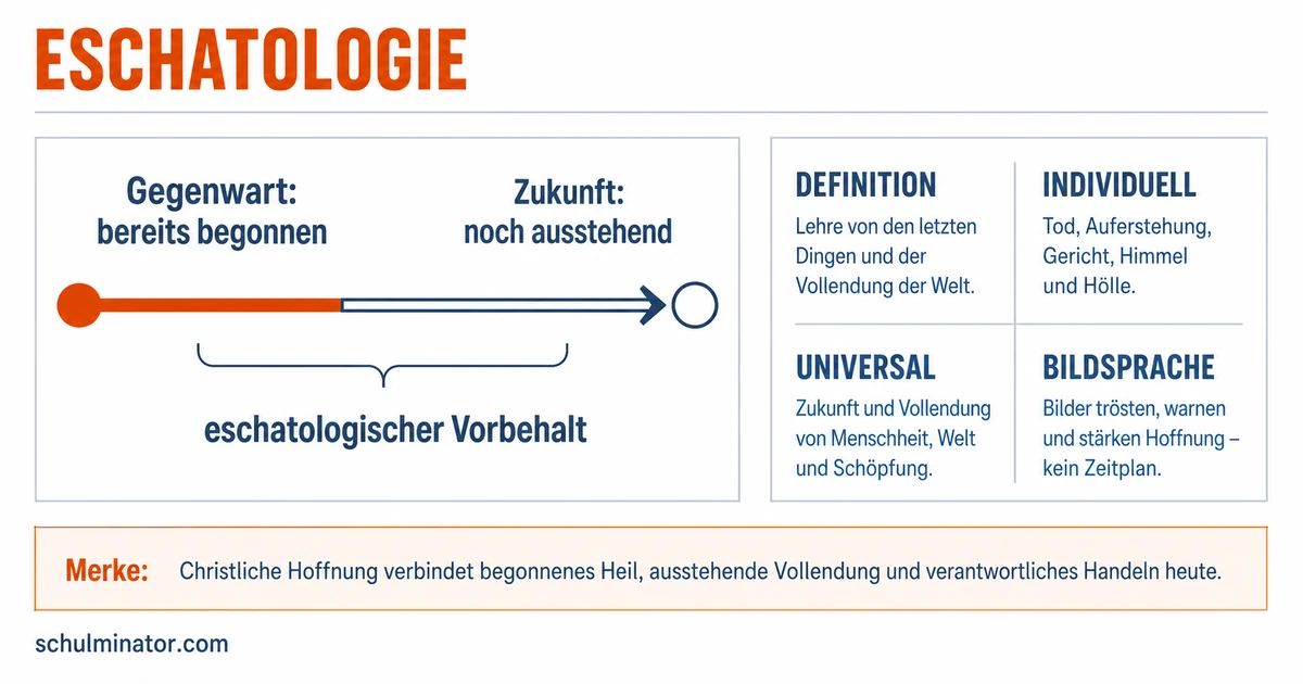 Eschatologie: letzte Dinge und christliche Hoffnung