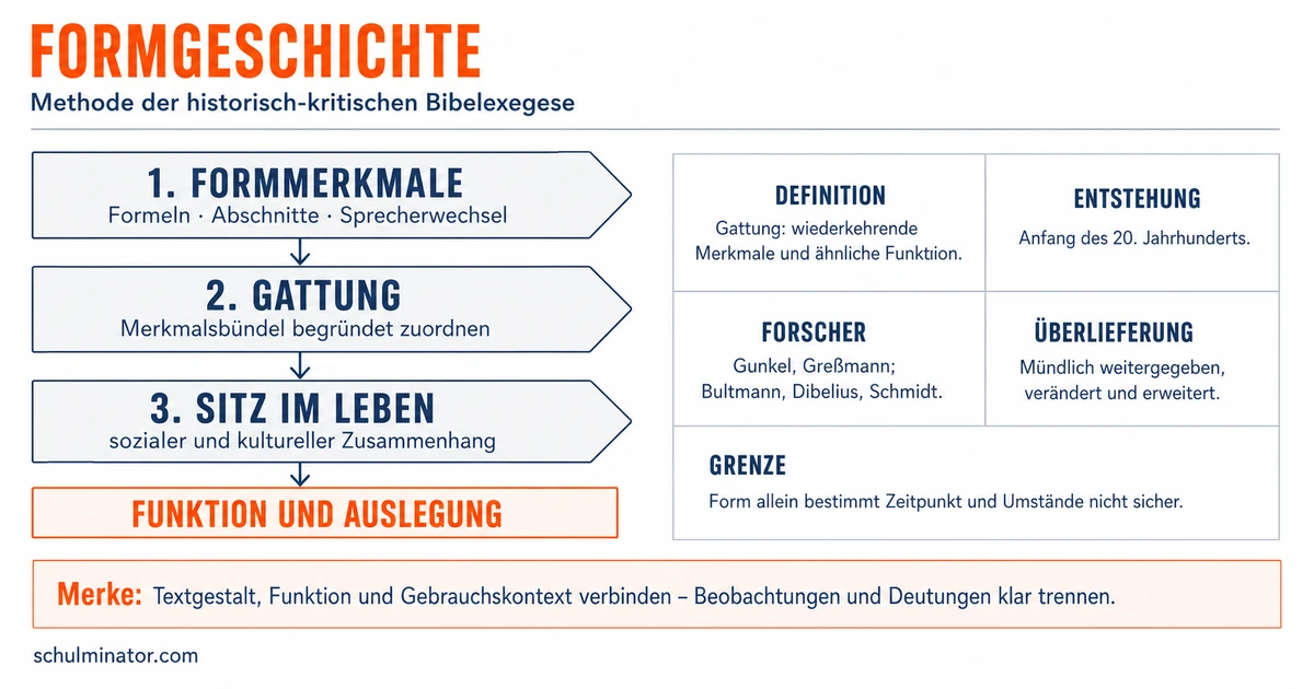 Formgeschichte: Bibeltexte nach Gattungen deuten