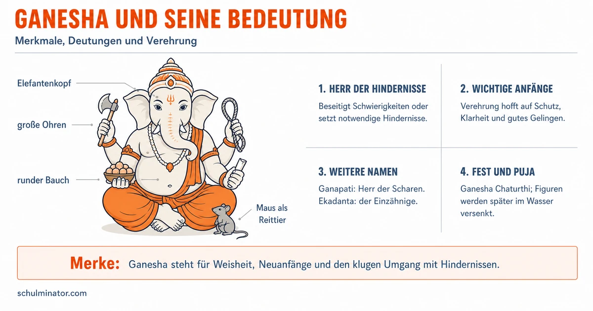Ganesha: Bedeutung, Symbole und Verehrung