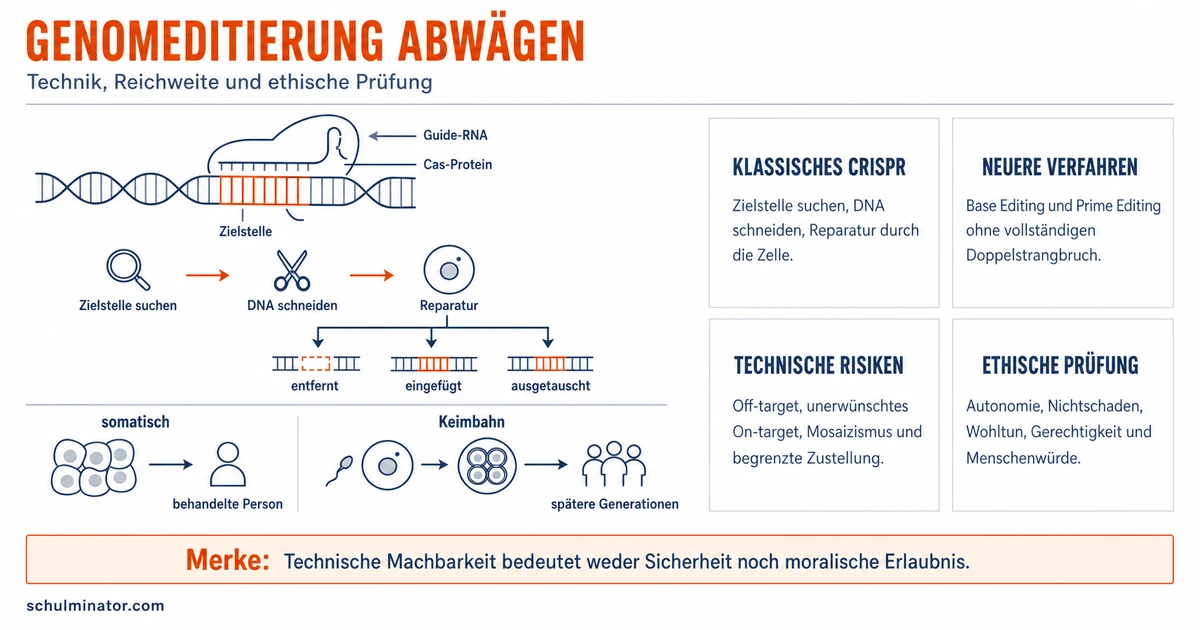 Genomeditierung: Chancen und Ethik beurteilen