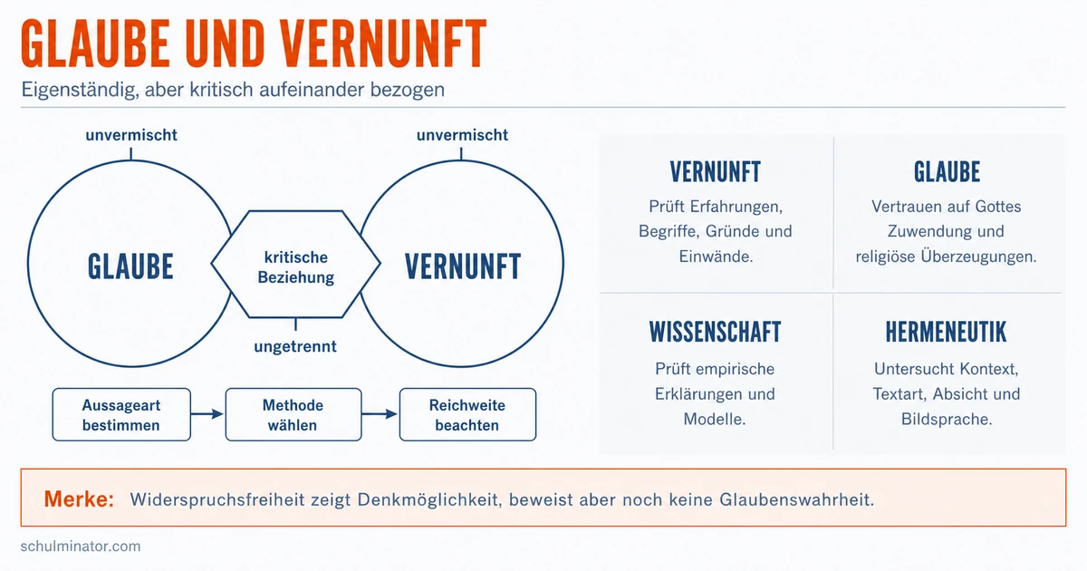 Glaube und Vernunft: Verhältnis verstehen