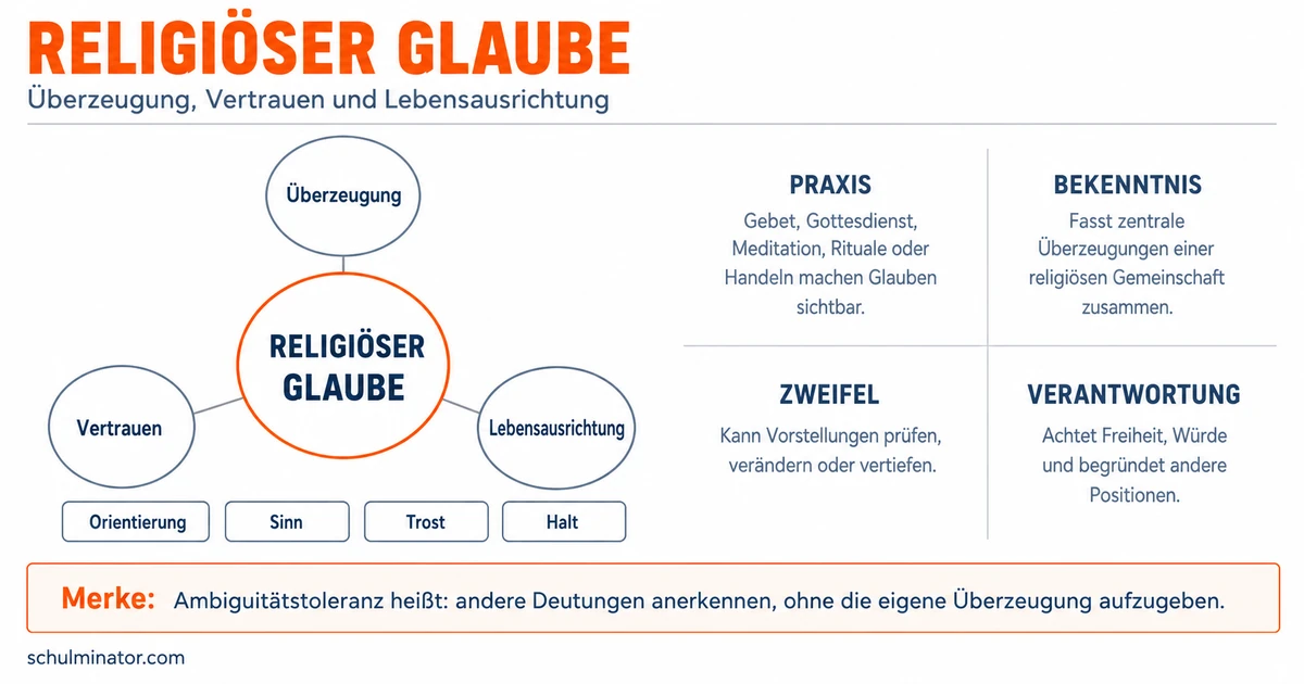 Glaube: Bedeutung, Zweifel und Alltag verstehen