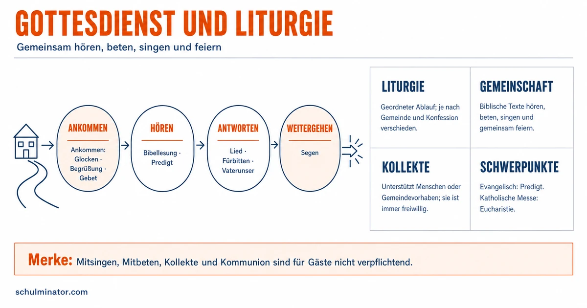 Gottesdienst: Bedeutung, Ablauf und Verhalten