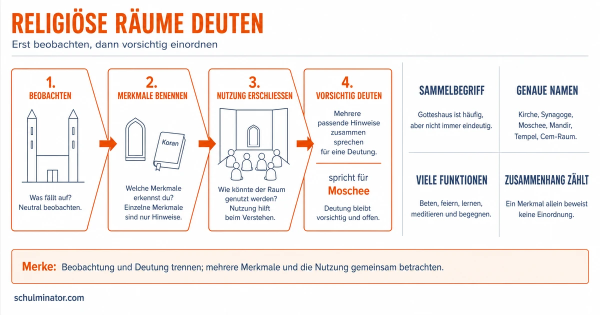 Gotteshaus: Merkmale, Aufgaben und Respekt