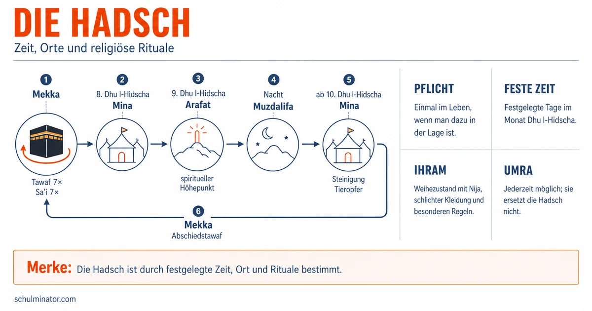 Hadsch: Ablauf und Bedeutung der Pilgerfahrt