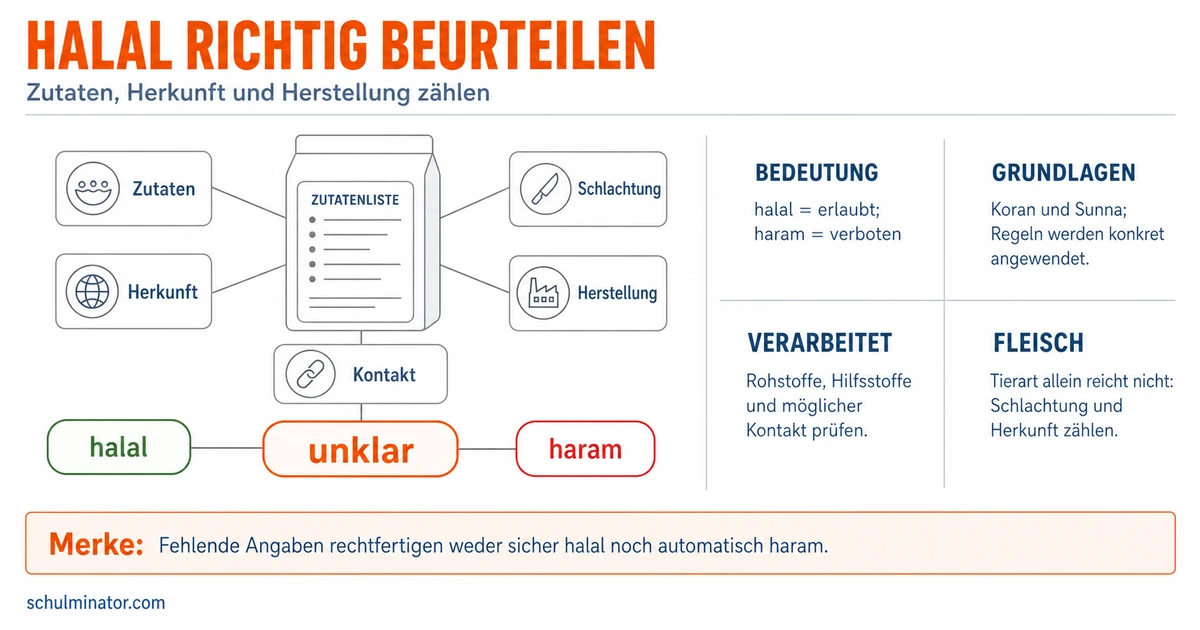 Halal: Bedeutung und Speiseregeln einfach erklärt