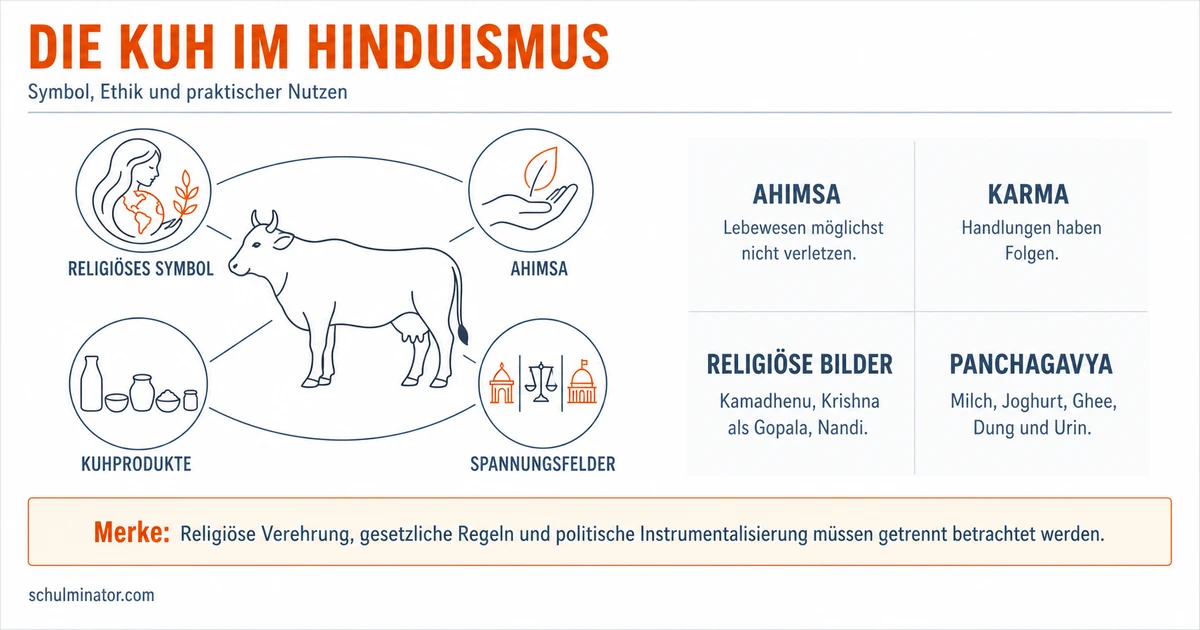 Heilige Kuh im Hinduismus: Bedeutung erklärt