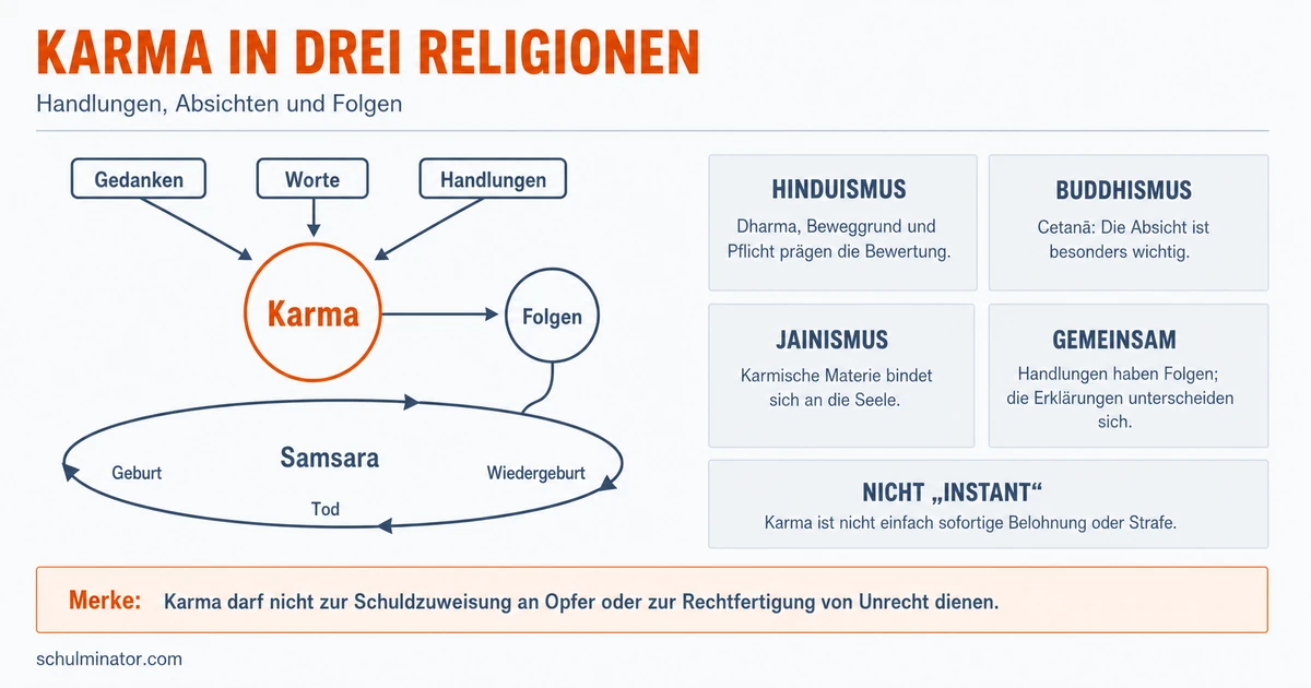 Karma einfach erklärt: Religionen im Vergleich
