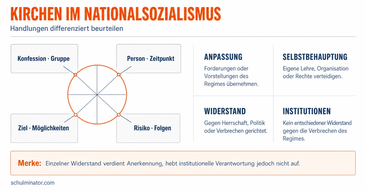 Kirche im Nationalsozialismus: Anpassung und Widerstand