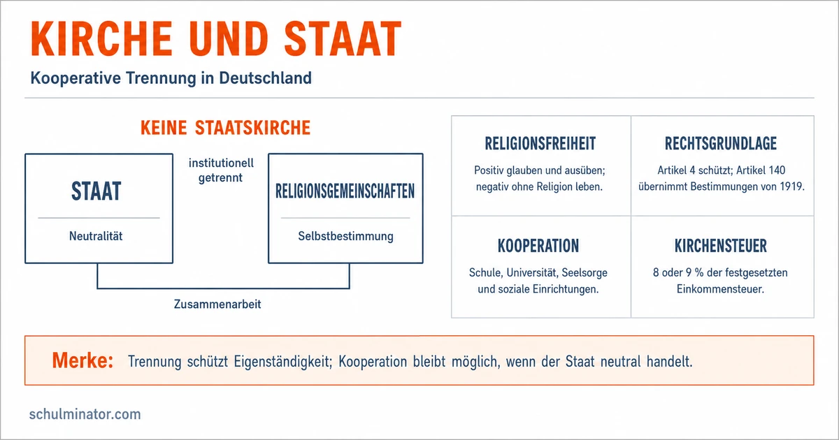 Kirche und Staat in Deutschland einfach erklärt