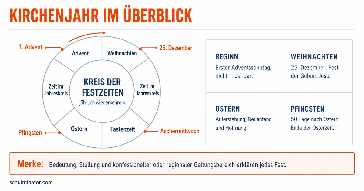 Kirchenjahr: Feste, Zeiten und Farben erklärt