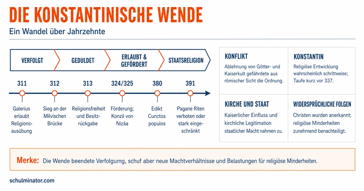 Konstantinische Wende: Verlauf, Folgen, Bewertung