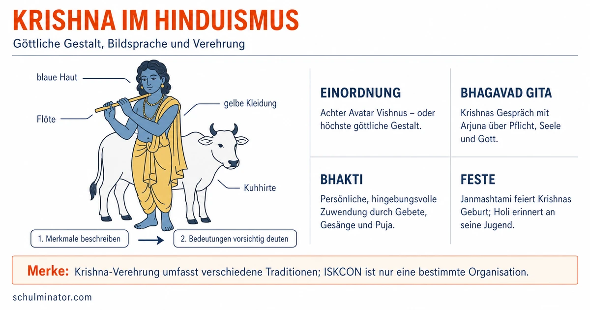Krishna: Bedeutung, Geschichten und Verehrung
