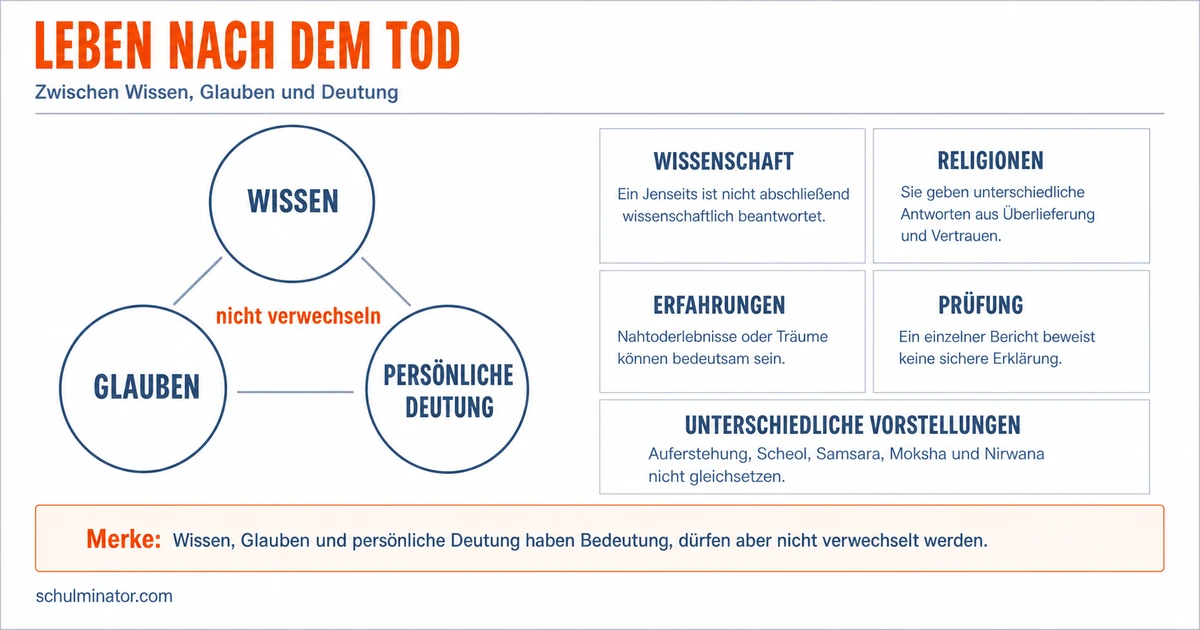 Leben nach dem Tod: Religionen und Hoffnungsbilder