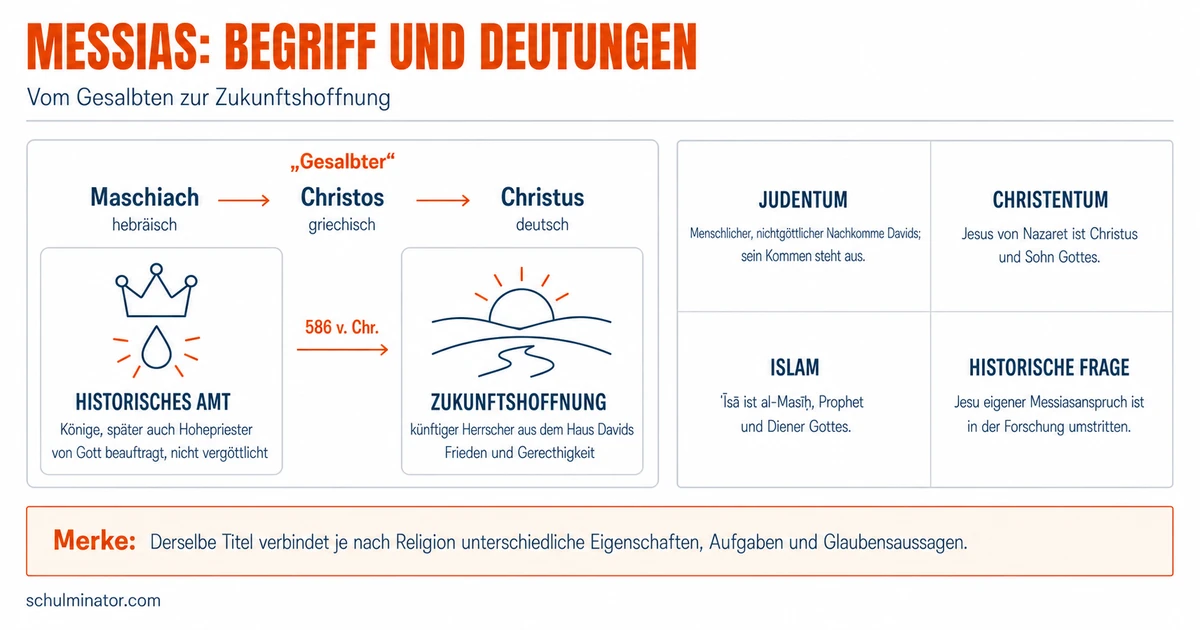 Messias: Bedeutung in drei Religionen