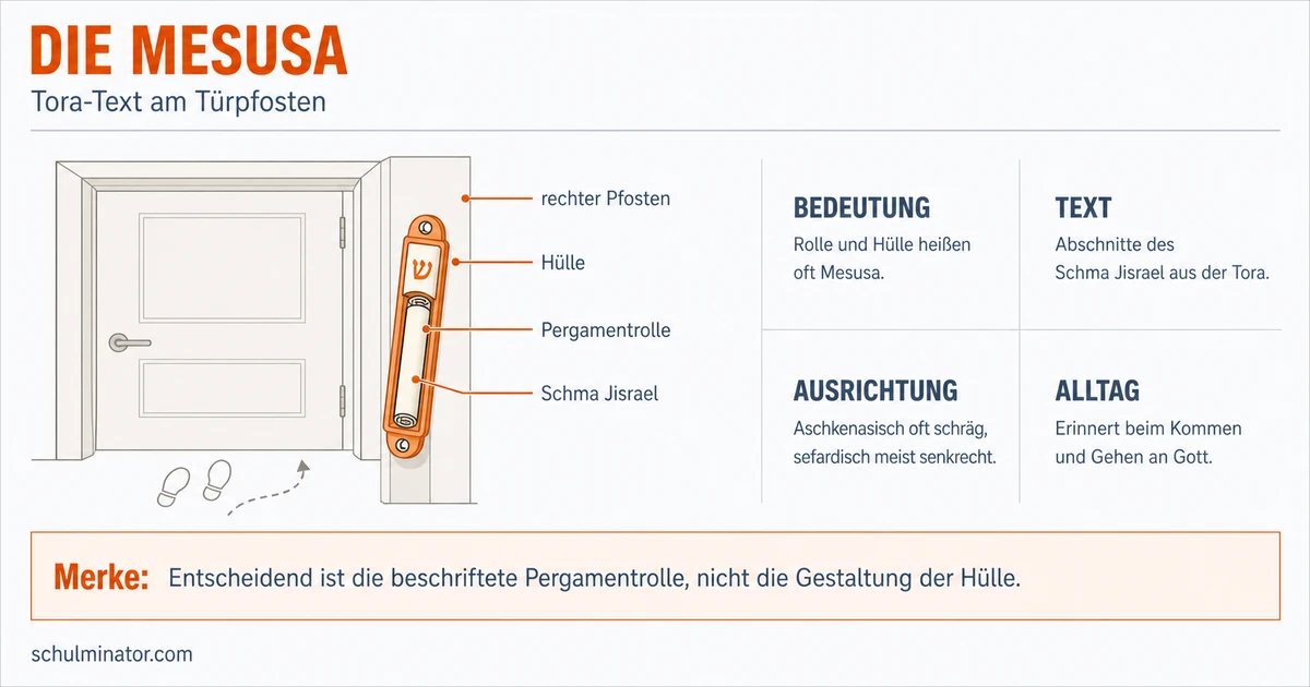 Mesusa: Bedeutung, Inhalt und jüdischer Alltag