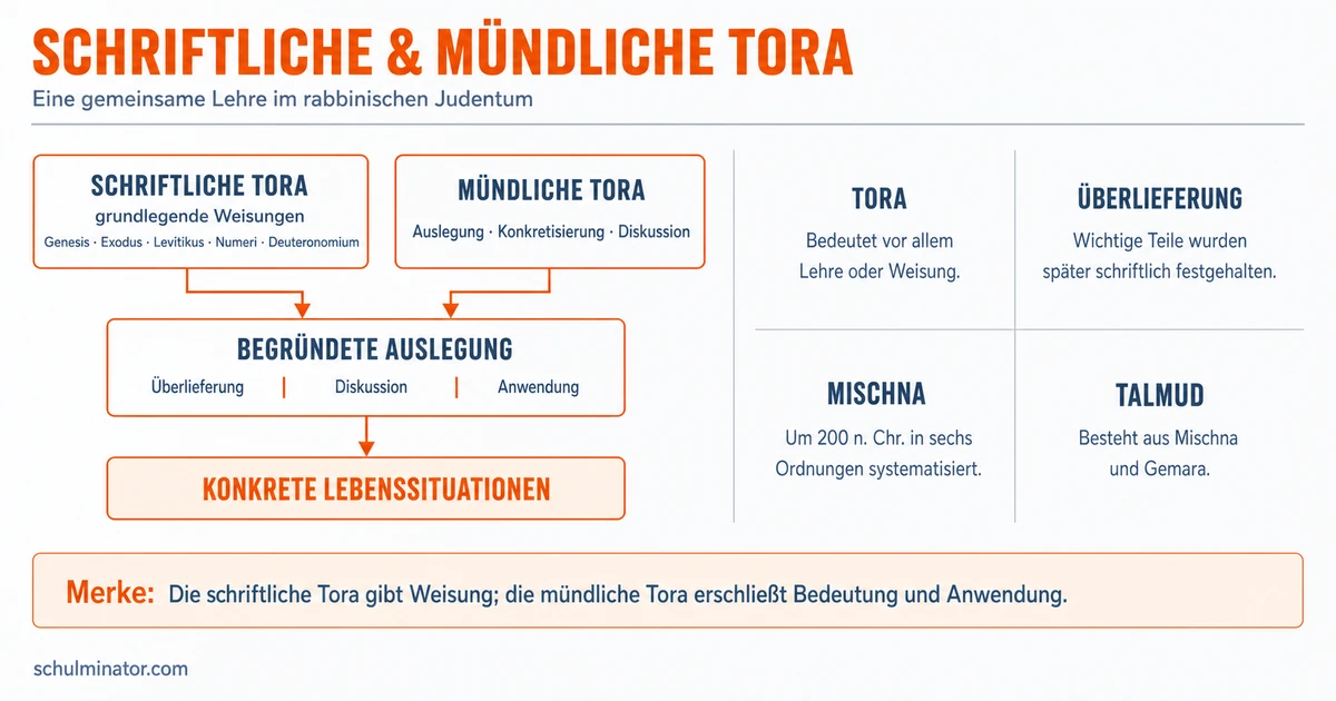 Mündliche Tora: Bedeutung, Mischna und Talmud