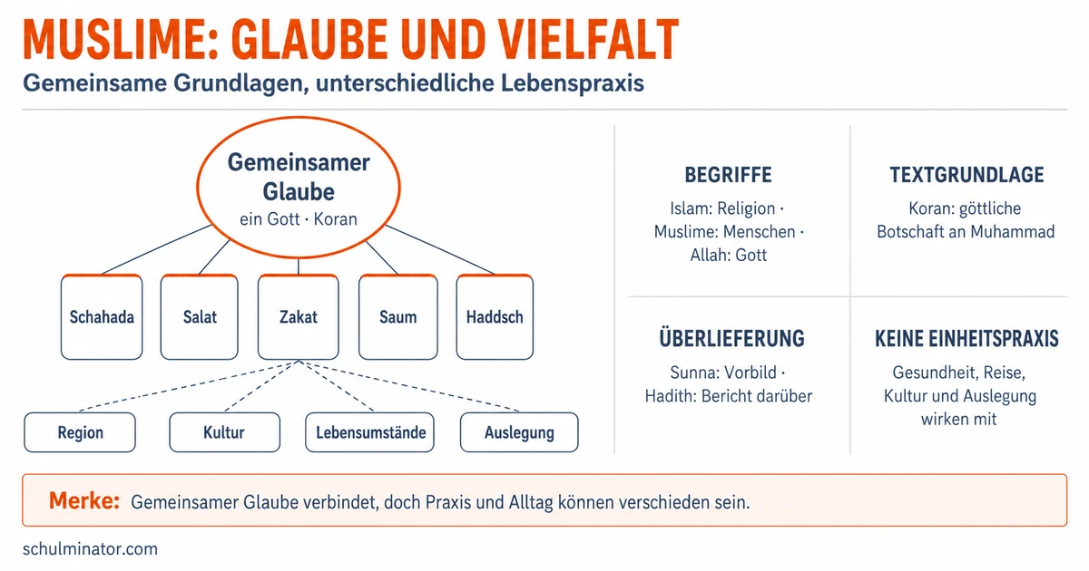 Muslime: Glaube, Quellen und vielfältige Praxis
