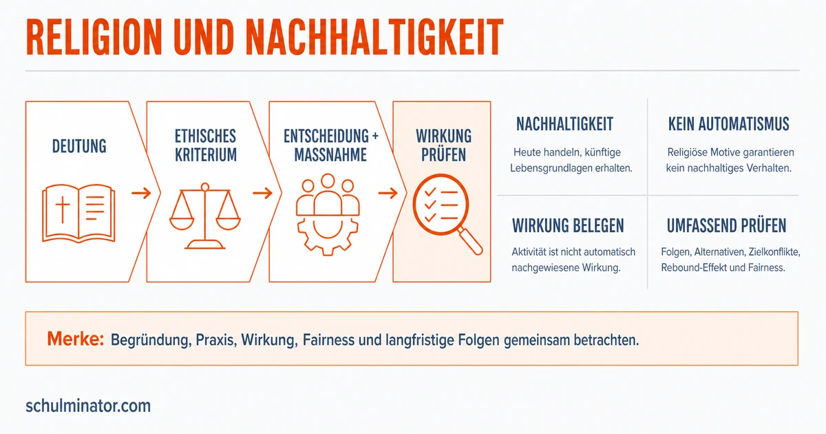 Nachhaltigkeit und Religion kritisch prüfen