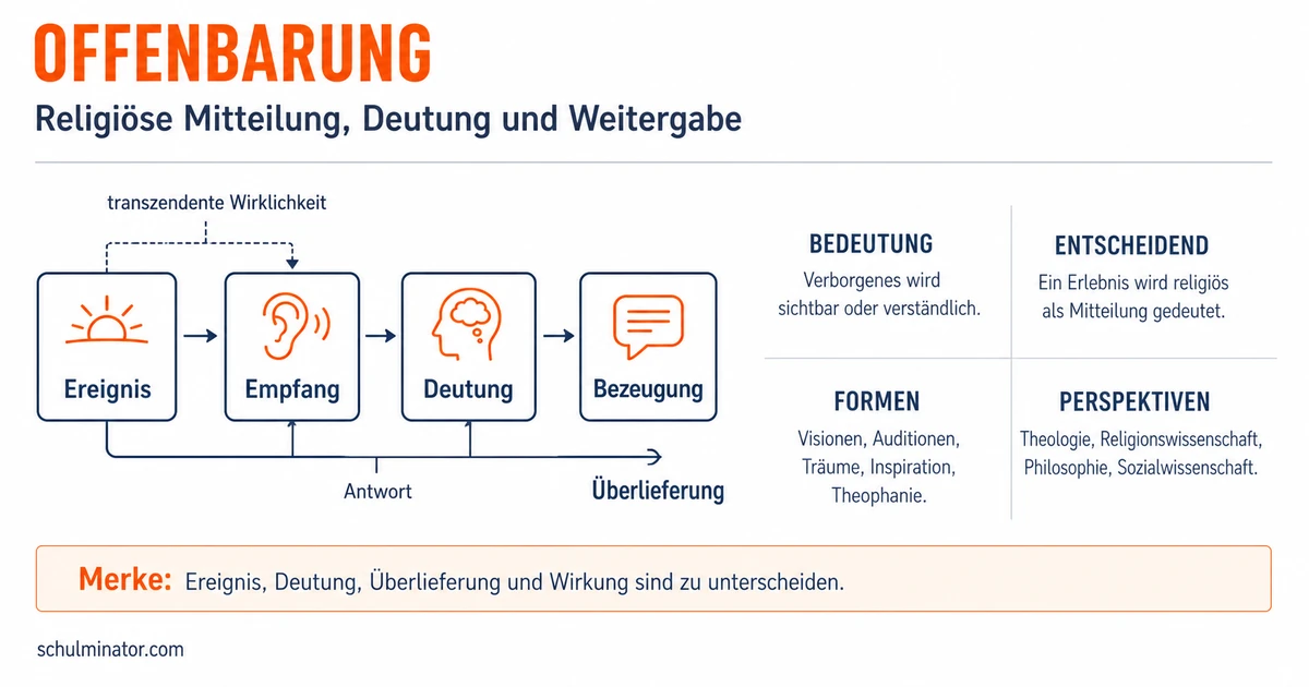 Offenbarung: Bedeutung, Formen und Deutung
