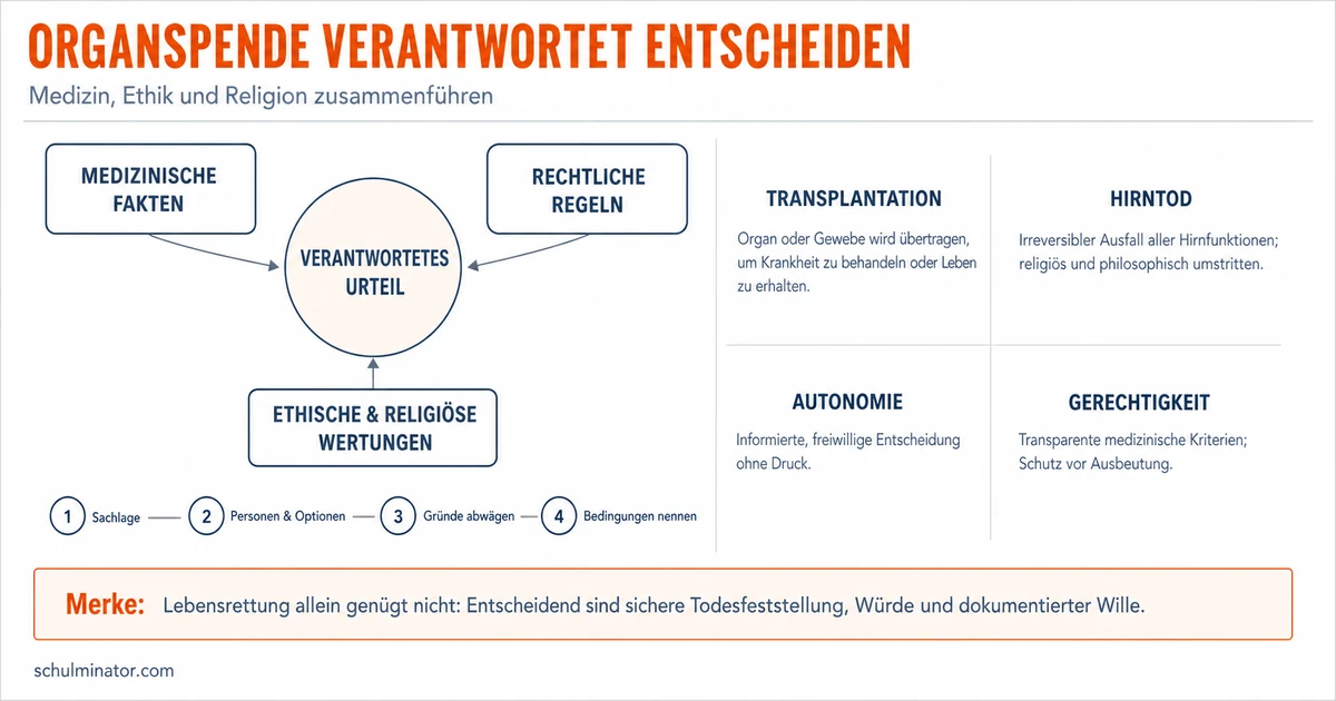Organspende: religiöse Positionen ethisch beurteilen