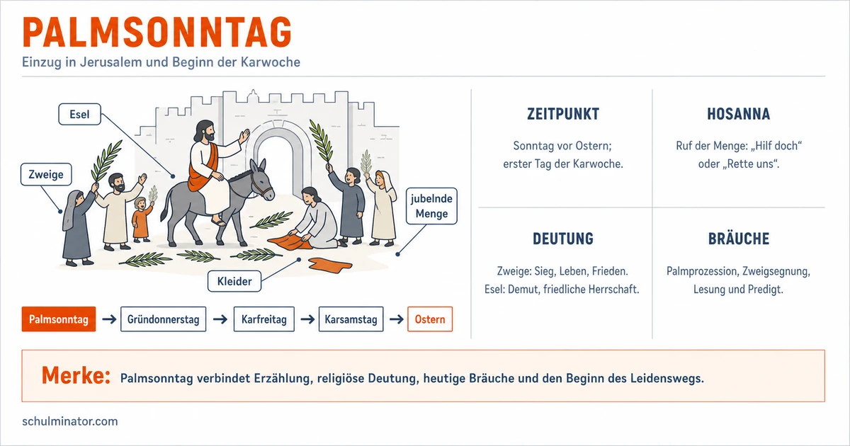 Palmsonntag: Bedeutung, Symbole und Bräuche