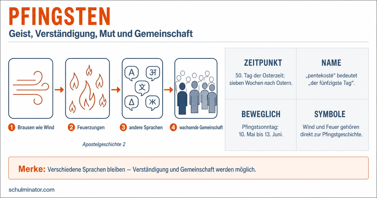 Pfingsten einfach erklärt: Bedeutung und Symbole